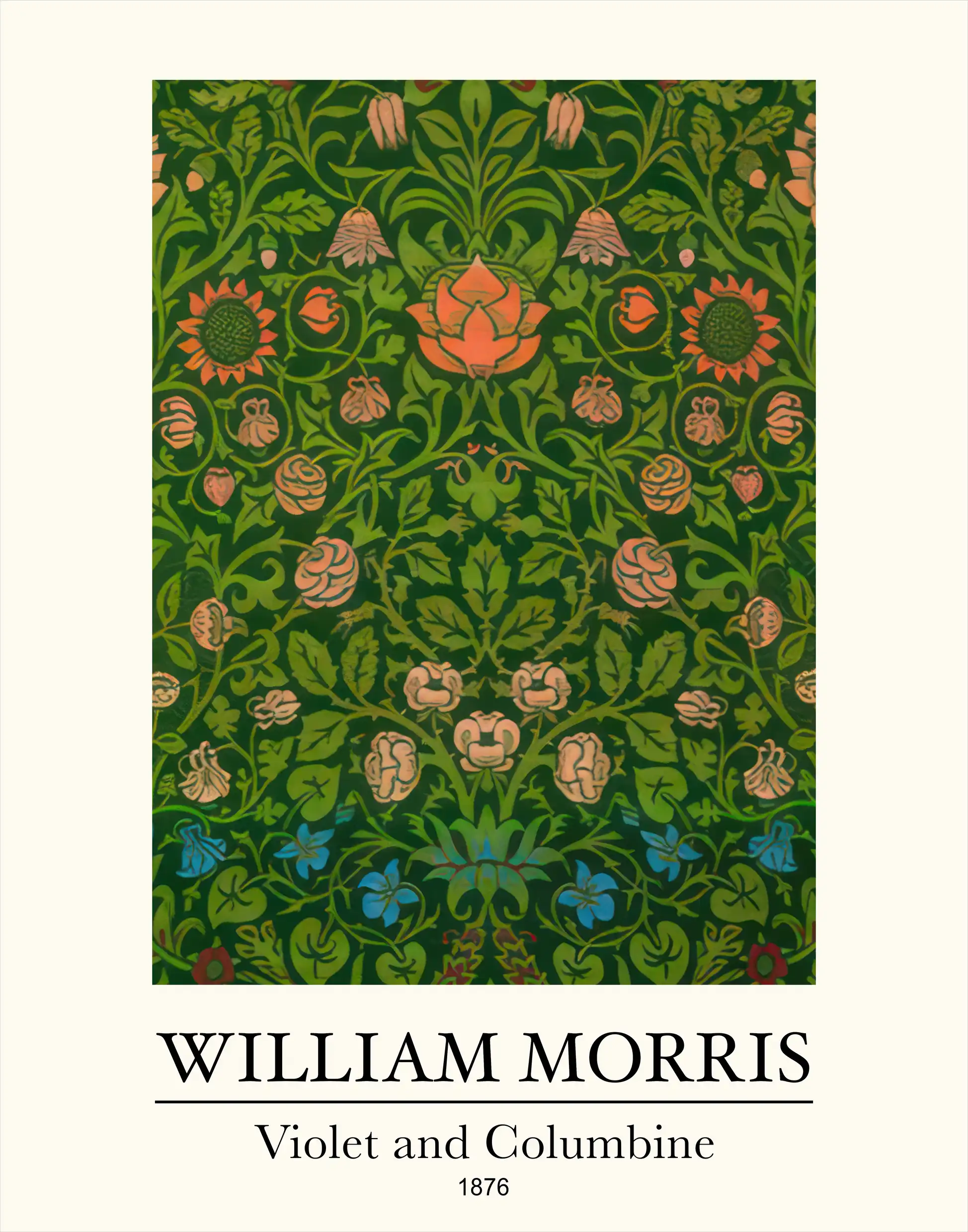 William Morris- Violet and Columbine