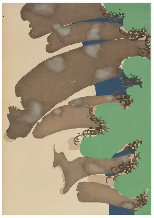 Kamisaka Sekka (Japanese, 1866–1942) Windswept Pines