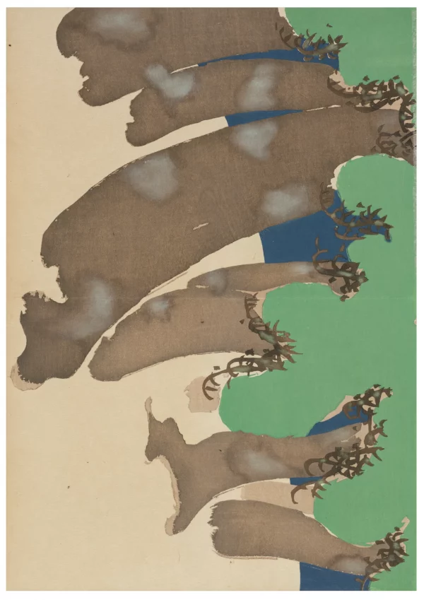 Kamisaka Sekka (Japanese, 1866–1942) Windswept Pines