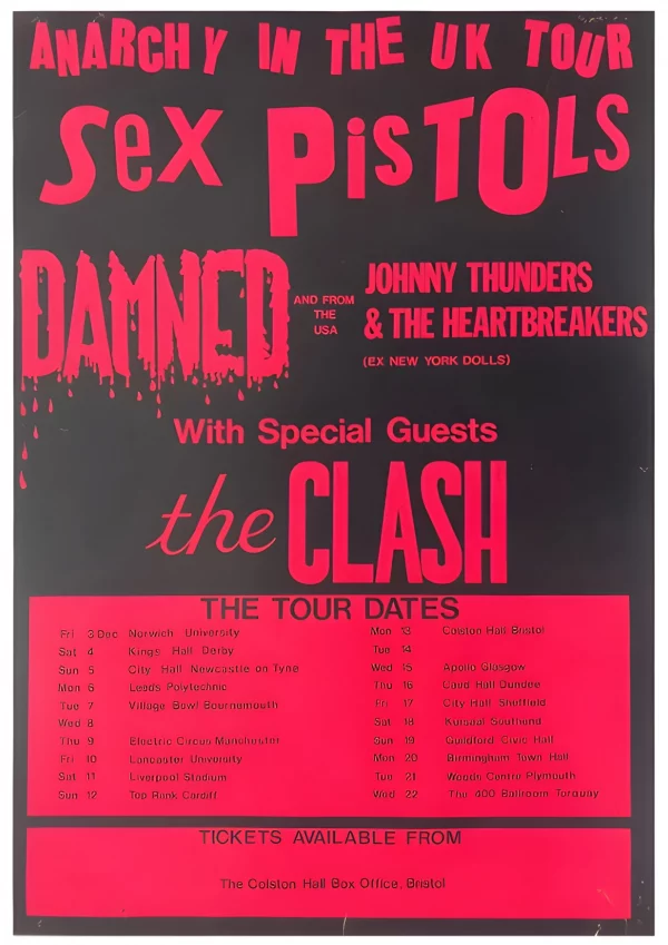 Sex Pistols-Tour Dates